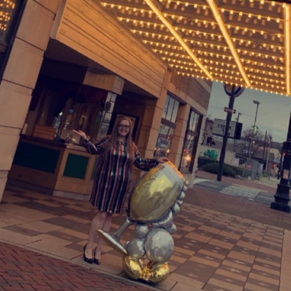 Sequin rainbow long sleeve dress - Picture 2 of 2